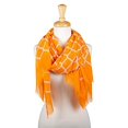thumbnail image 2 of Tickled Pink Women's Geometric Print Scarf - Orange/White, 2 of 3