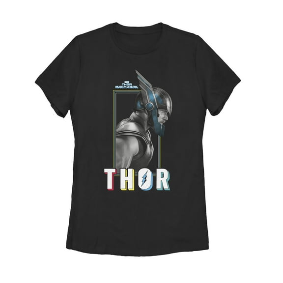Women's Marvel Thor: Ragnarok Profile Graphic Tee Black X Large