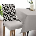 thumbnail image 5 of Stretch Dining Chair Covers Set of 8, Cow Print Black and White Animals Removable Dining Chair Protector Slipcovers for Kitchen Party Restaurant, 5 of 6