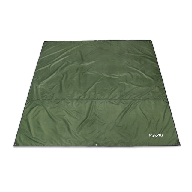 Sand Beach Manta Bolsillo Camping Mat de Camping Terreno al aire libre Mochila multifuncional Escalada a prueba de humedad Sol Canopy Pad Tarp Army Green S AweSitey OD011051-07