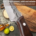 thumbnail image 4 of Kepeak Full Tang Fixed Blade Outdoor Knife with Wooden Handle & Leather Sheath – Sharp Stainless Steel Blade for Camping, Hiking, Fishing, Backpacking & Everyday Use, 4 of 8
