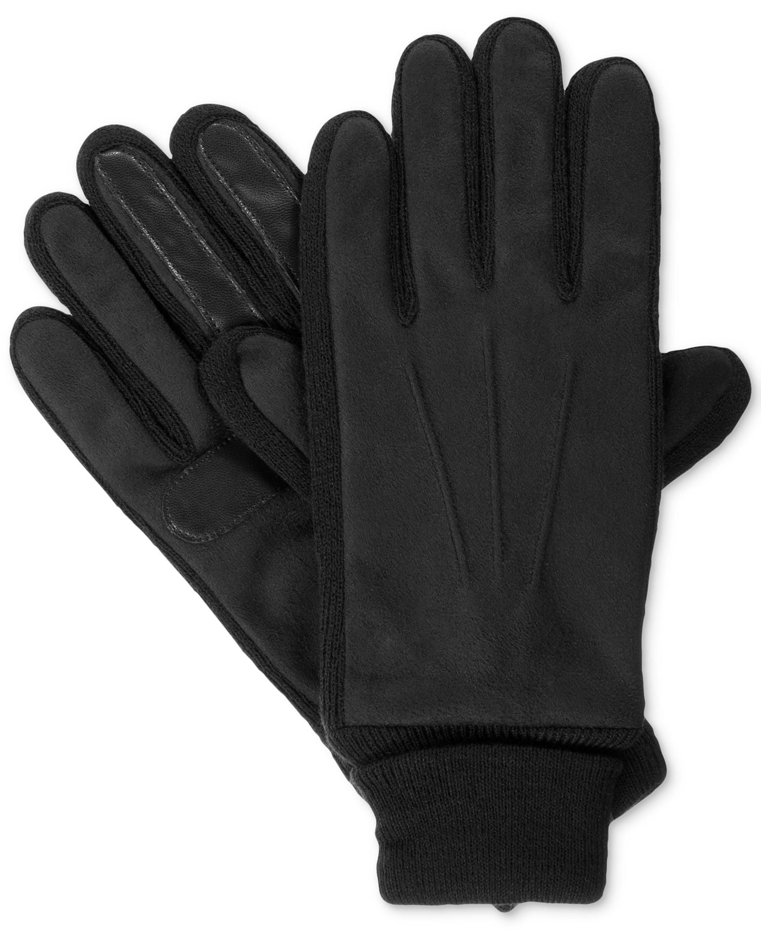 Isotoner Isotoner Signature Men's Black Touchscreen Compatible Knit