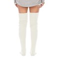 thumbnail image 4 of Fuklindy Women's Cable Knitted Boot Socks, Thigh High Warm Socks Extra Long Winter Thick Stockings Fashion Over Knee Leg Warmers, 4 of 4