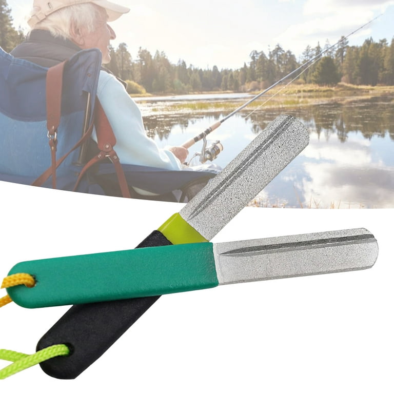 XWQ Portable Fishing Hook Sharpener Lanyard Easy to Use Fishing