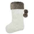 thumbnail image 1 of Bouclair Off White Kane Knit Stocking, 1 of 5