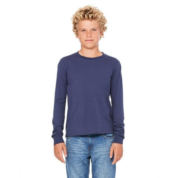 The Youth Jersey Long-Sleeve T-Shirt - ATHLETIC HEATHER - L