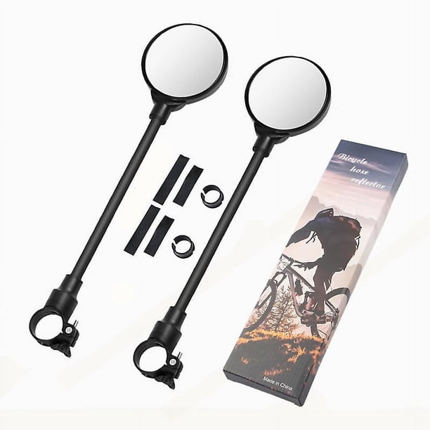 Espejos para bicicleta, espejos para bicicleta, 2 piezas, espejos convexos giratorios ajustables de 360 grados para bicicleta, bicicleta eléctrica, motocicleta, bicicleta de montaña