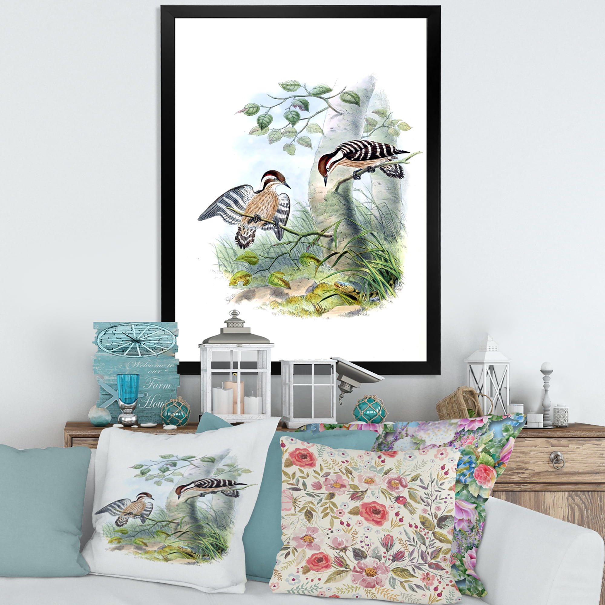 Designart 'Ancient Birds In The Wild I' Traditional Framed Art Print