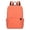 Orange, variant on XINXIAOO Student Backpack with Solid Color Design, Lightweight Comfortable Shoulder Straps for Outdoor Travel