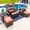 Sunbrella Canvas Tuscan, variant on Tuscany 6-Piece M Resin Wicker Outdoor Patio Furniture Lounge Sofa Set in Brown w/ Loveseat, Two Armchairs, Two Ottomans, and Coffee Table (Half-Round Brown Wicker, Polyester Light Gray)