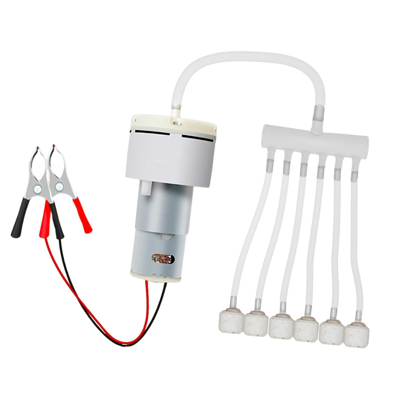 Mini Aquarium Oxygen Pump Aerator Whisper Energy Saving PP Material for Fish Tanks Outdoor Activities