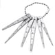 thumbnail image 2 of Conjunto de calibres de sensor cónico Gloria Acero inoxidable 6 piezas Color plata, 2 of 7