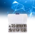 thumbnail image 3 of 50Pcs 302 Stainless Steel Inner Thread Self Tapping Thread Inserts Set Thread Reinforce Repair Tool Threaded Inserts for Metal Thread Inserts for Metal, 3 of 5