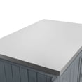 thumbnail image 6 of S-HOME Outdoor Kitchen Island With Side Shelf And Storage Cabinet Stainless Steel Top And 4 Wheels For Easy Mobility，Grey+Blue, 6 of 17