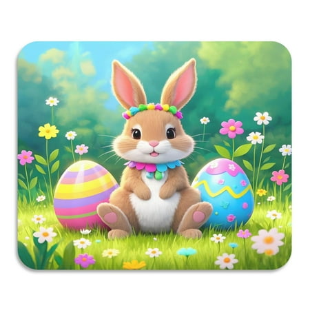 

ALAZA Dish Drying Mat for Kitchen Rabbit and Egg Counter Absorbent Draining Pad 15.7 x11.8
