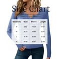 thumbnail image 3 of Women's Long Sleeve Henley Tops Ribbed Knit Slim Fitted Trendy T Shirt Basic Tees Layer 2025 Fall Fashion Outfits Beige L, 3 of 5