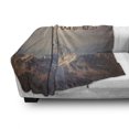 thumbnail image 3 of Saying Soft Flannel Fleece Blanket, Not All Who Wanders are Lost Message on Mountains Background Landscape Photography, Cozy Plush for Indoor and Outdoor Use, 70" x 90", Multicolor, by Ambesonne, 3 of 6