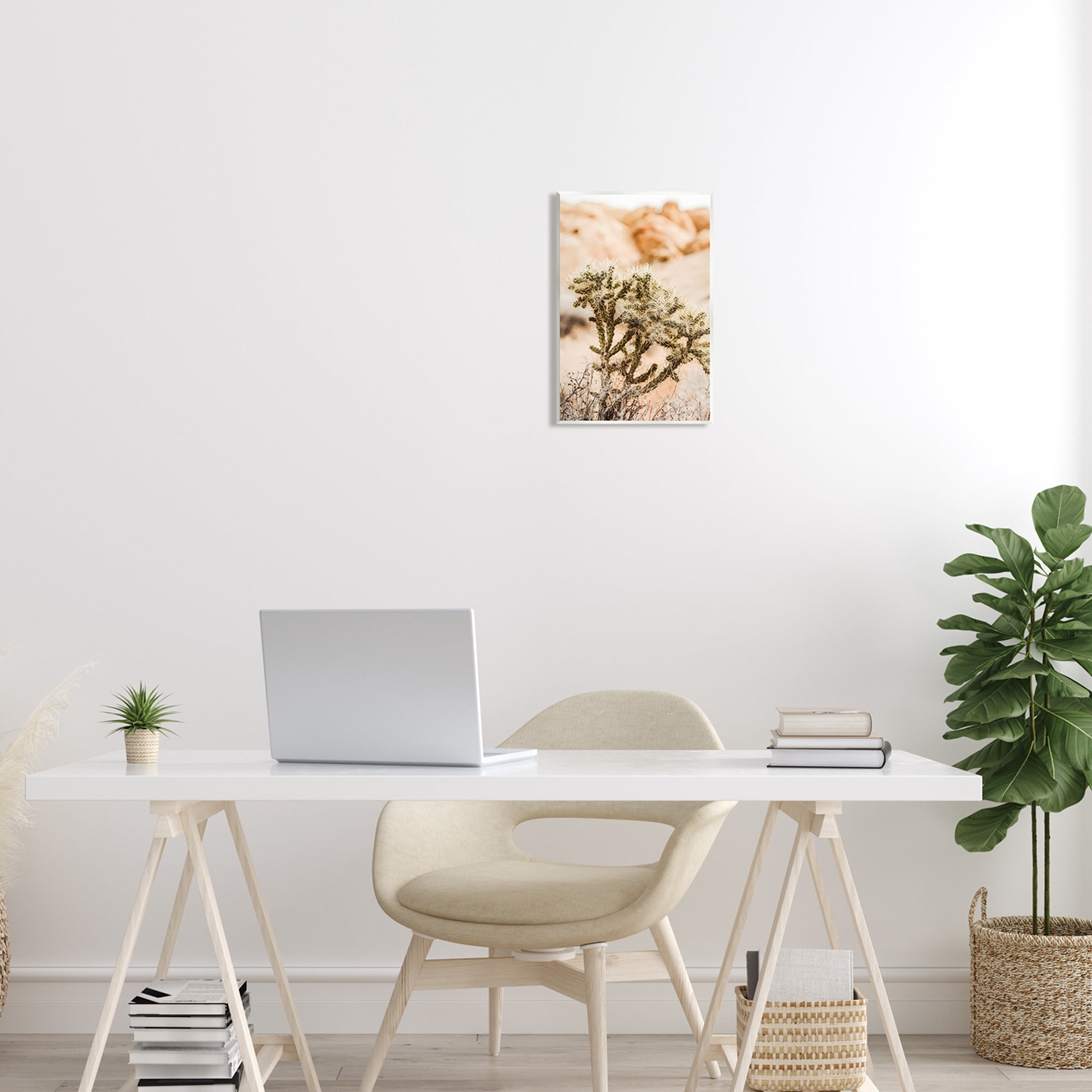 Stupell Arid Cactus Desert Plant Photography Landscape Photography Wall Plaque Unframed Art Print Wall Art