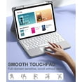 thumbnail image 3 of GEAK Compatible with Apple iPad A16 11th 10th Generation Case with Keyboard 7 Color Backlight Detachable Wireless Keyboard Case Cover with Touchpad for iPad 11th Gen 11 inch 2025 & 10th Gen 10.9 inch, 3 of 8