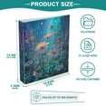 thumbnail image 5 of Waterproof PVC Round Ring Binder - D-Rings Clipboard, 200 Page Capacity (1 or 2-Pack), Ideal for Office , Home and School，Flowers, 5 of 8