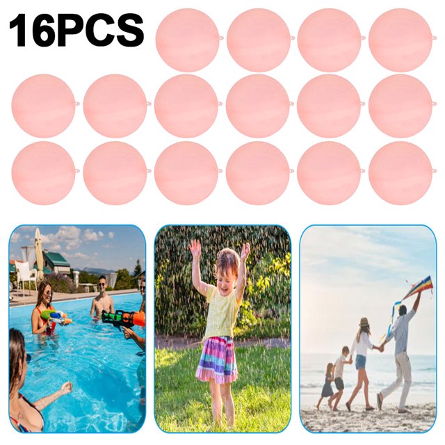 Absorbente Bomba Verano Reutilizable Juegos para Fiestas en La Piscina (naranja)
