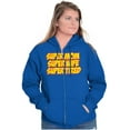 thumbnail image 4 of Funny Super Mom Wife Tired Humor Womens Plus Size Graphic Zipper Hoodie Brisco Brands 2X, 4 of 5