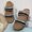 Black, variant on Striped Wedge Sandals for Women, Soft Sponge Slippers with Thick Non-Slip Sole, Bohemian Comfortable Casual Footwear