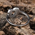 thumbnail image 3 of HOOUN Love Heart Shape Angle Wings Retro Ring Stainless Steel Vintage Punk Pinky Ring-14, 3 of 4