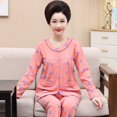 thumbnail image 1 of REDHOTYPE Mode Floral Maman Pyjama Femmes Printemps et Automne Pur Coton Manches Longues Col Rond Confortable Cardigan en Vrac Grande Taille Homewear Ensemble, 1 of 2