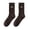 Brown, variant on TIANZEN Knee High Socks Double Needle Embroidery Pure Stockings For Ladies Comfort And Warmth Sheer Control Top