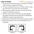 thumbnail image 5 of Copper Fit Rapid Relief Hip Wrap, Hot/Cold Therapy, Adjustable, Post Surgery, Arthritis, 5 of 9