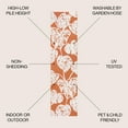 thumbnail image 4 of JONATHAN Y HAWAII 2 x 8 Runner Rug, Tobago Two-Tone Monstera Leaf - Orange/Ivory, HWC100A-28, 4 of 10
