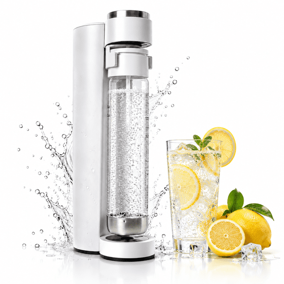 My-Cap Soda Maker Machine, Sparkling Water Maker, Carbonated Water Machine, Soda Carbonator, White