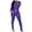 Purple, variant on ICHUANYI Women's Solid 2 Piece Tracksuit Crewneck Long Sleeve Tops Long Sweatpant Outfits Lounge Sets Fall Winter Clothing