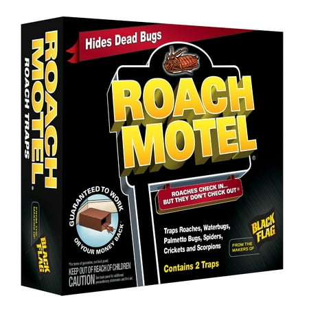 Black Flag Roach Motel Insect & Roach Trap, 2 (Best Way To Get Rid Of Roaches Fast)