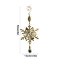 thumbnail image 3 of chaungfeng Christmas Snowflake Pendant, Tree Hanging Iron Ornament, for Indoor Decor, Holiday Party, Gift Giving, 3 of 6