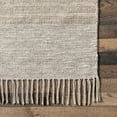thumbnail image 2 of nuLOOM Nicky Contemporary Striped Wool Tassel Area Rug, 6' x 9', Beige, 2 of 9