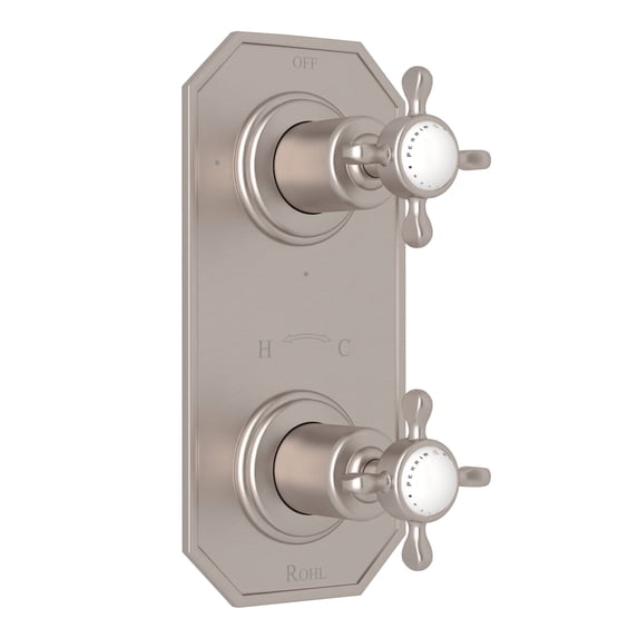 Perrin And Rowe U.8586X/To Edwardian 5 Function Thermostatic Valve Trim Only - Nickel