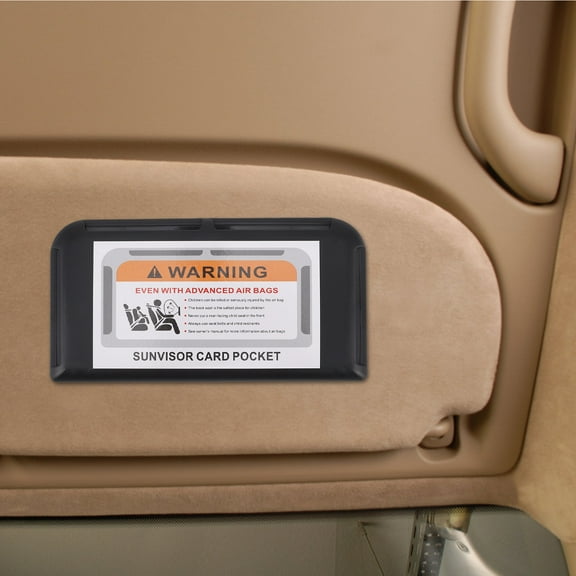 BESTONZON Car Visor Card Holder Black Universal Slot Organizer for Vehicle