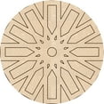 thumbnail image 1 of Ahgly Company Machine Washable Indoor Round Transitional Peru Brown Area Rugs, 6' Round, 1 of 7