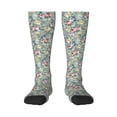 thumbnail image 1 of Fotbe Rose Flowers Calcetas Divertidas Estampadas para Hombre y Mujer, Calcetas de Algodón hasta la Rodilla para Caminar, Correr, Enfermería y Embarazo, 1 of 6