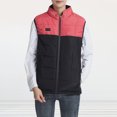 thumbnail image 2 of Chaleco calefactor inteligente con cuello alto y bolsillos para hombre estilo informal con bloques de color para acampar, 2 of 9