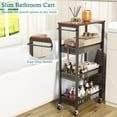thumbnail image 2 of Cestas Slim Storage Cart XYZLVSI de 4 niveles para frutas y verduras, 2 of 8