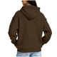thumbnail image 5 of Ounisa Womens Hoodies Casual Long Sleeve Drawstring Waffle Pullover Tops Loose Hooded Sweatshirt with Pocket, 5 of 6