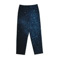 thumbnail image 4 of Fotbe Blue Glitter Retro Women's Pajama Pants,Sleepwear Pants,Pj Bottoms Drawstring And Pockets-Medium, 4 of 9