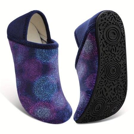

Women s Snowflake Pattern Flat Slippers Comfy Slip On Soft Sole Non Slip Indoor Floor Slippers