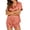 Pink, variant on Sewkxo Womens Silk Satin Pajama Sets Soft Short Sleeve Button Down Sleepwear Top and Shorts 2 Piece Pjs Lounge Set,Dark Gray 2XL