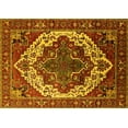 thumbnail image 1 of Ahgly Company Machine Washable Indoor Rectangle Oriental Yellow Industrial Area Rugs, 7' x 10', 1 of 4
