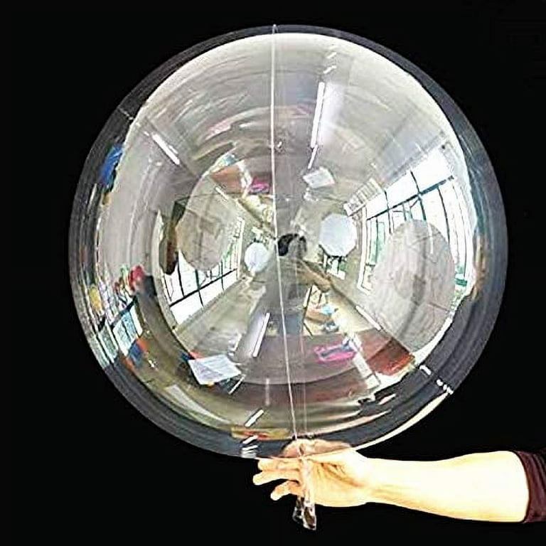 HILABEE 20 Pieces Bobo Balloons Fillable Helium Transparent Balloon Round Clear Balloons for Stuffing for LED Celebration Pool Valentine's Day Decor 11inch