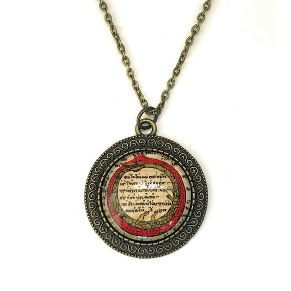 Ouroboros Necklace - Ancient Alchemy - Gift for Women - Pagan Jewelry